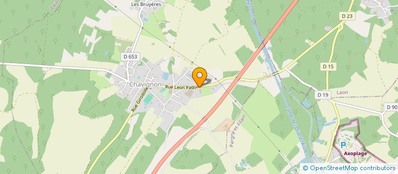 localisation de l'entreprise SA SORETHERM PICARDIE à CHAVIGNON