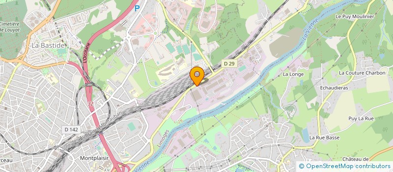localisation de l'entreprise SA SORGAFRA à LIMOGES