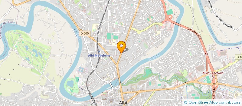 localisation de l'entreprise SA SOULET ET FILS PNEU SERVICE à ALBI