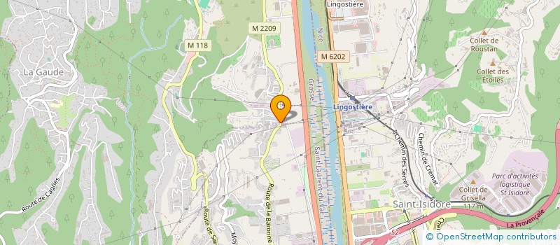 localisation de l'entreprise SA-ST  LA GAUDE