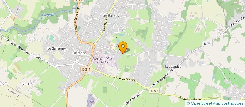 localisation de l'entreprise SA STEEC  BRINDAS