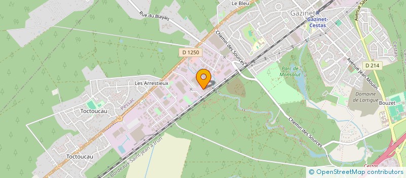 localisation de l'entreprise SA SUCRE DISTRIBUTION à CESTAS