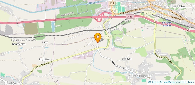localisation de l'entreprise SA SUSCILLON à SAINTE-BLANDINE