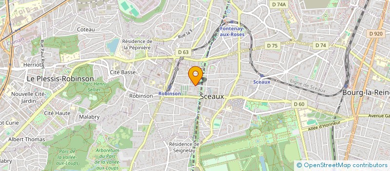 localisation de l'entreprise SA SYNCHROPLUS à SCEAUX