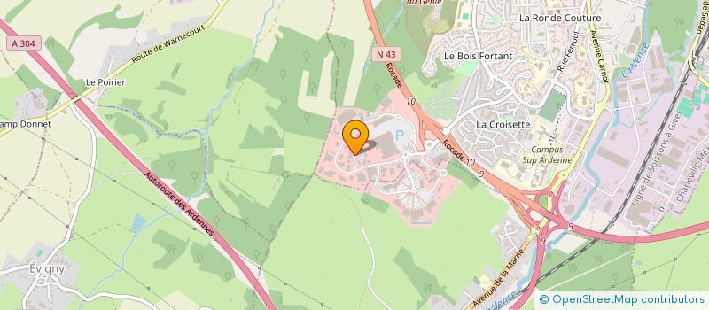 localisation de l'entreprise SA TARGA à CHARLEVILLE-MEZIERES