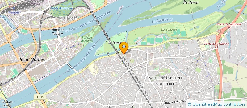 localisation de l'entreprise SA.TAXI  SAINT-SEBASTIEN-SUR-LOIRE