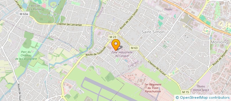 localisation de l'entreprise SA TCMS à CUGNAUX