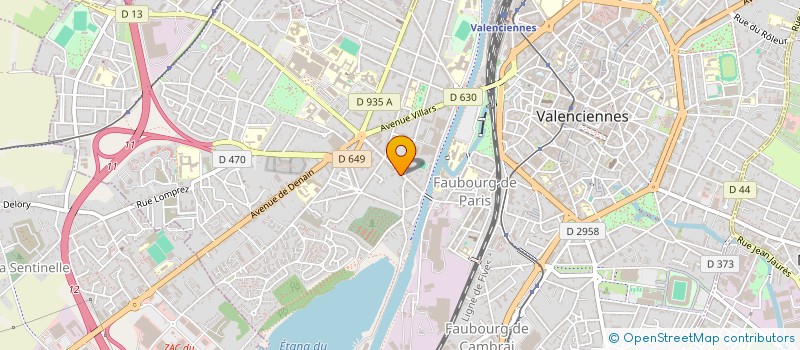 localisation de l'entreprise SA TEC-INDUS-DE MEESTERE à VALENCIENNES