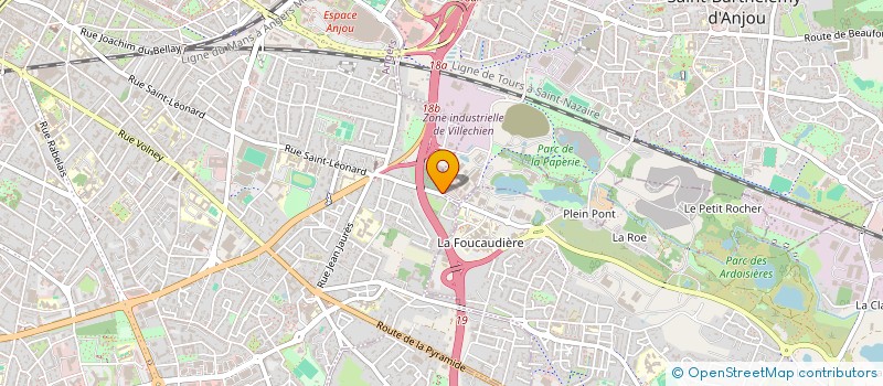 localisation de l'entreprise SA TECHNIC ANJOU SERVICES à ANGERS