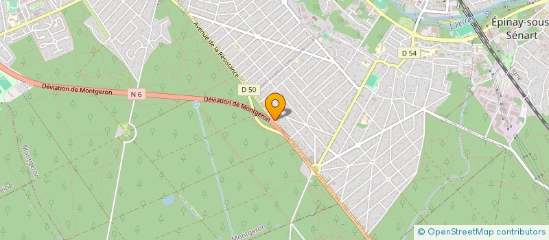 localisation de l'entreprise SA TECHNIQUE PLASTIQUE  BRUNOY