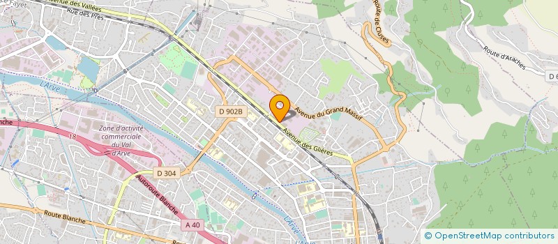 localisation de l'entreprise SA TELE-SAVOY  CLUSES