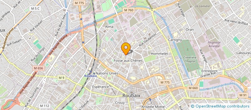 localisation de l'entreprise SA TERTIANOR à ROUBAIX