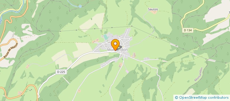 localisation de l'entreprise SA THIEBAUD à ROSIERES-SUR-BARBECHE