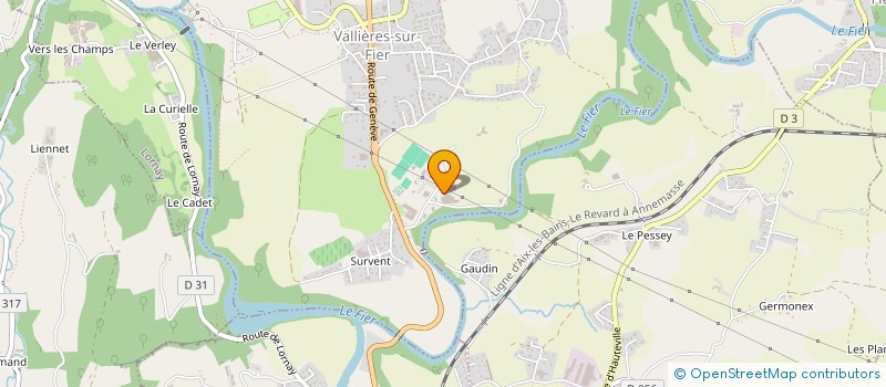 localisation de l'entreprise SA THOMAS LE PRINCE  VALLIERES-SUR-FIER