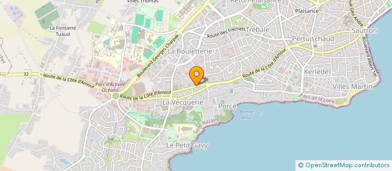 localisation de l'entreprise SA TILLY ROGER  SAINT-NAZAIRE