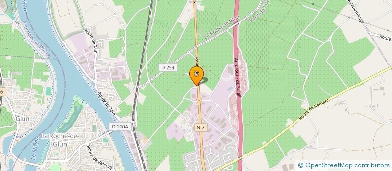 localisation de l'entreprise SA TOUTGEL  PONT DE L'ISERE