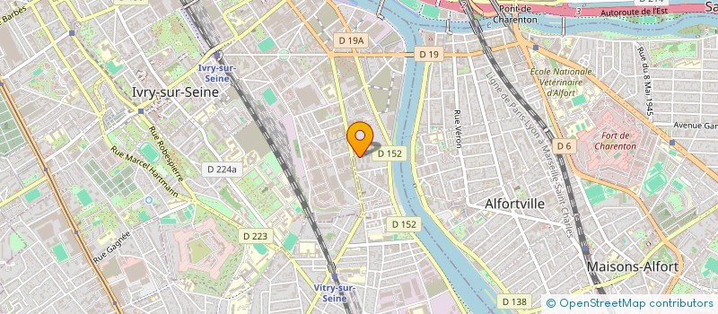 localisation de l'entreprise SA TRAITEMENT REVETEMENT ELECTROLYTIQUE  VITRY-SUR-SEINE