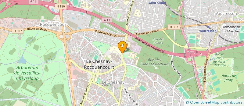 localisation de l'entreprise SA TRANS  LE CHESNAY-ROCQUENCOURT