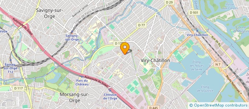 localisation de l'entreprise SA TRANSPORTS GT-ZOGBO à VIRY-CHATILLON