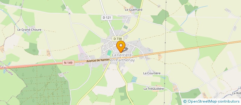 localisation de l'entreprise SA TRANSPORTS MAURICE LAIGNE  LA FERRIERE-EN-PARTHENAY