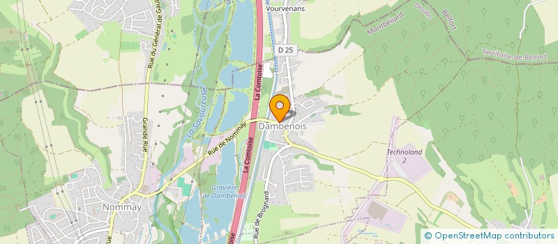 localisation de l'entreprise SA TRANSPORTS PATRICK CANNARD à DAMBENOIS