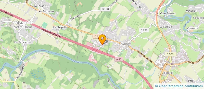 localisation de l'entreprise SA TRANSPORTS TAPPONNIER  CRANVES-SALES