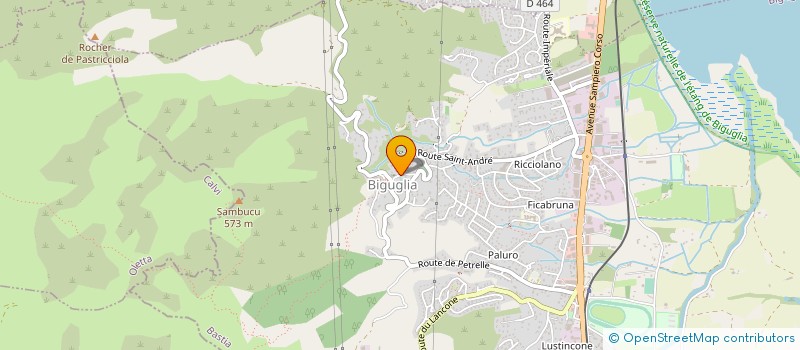 localisation de l'entreprise SA TREFIL CORSE à BIGUGLIA