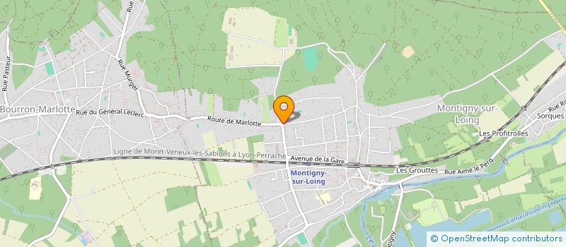 localisation de l'entreprise SA TRIPE-FENARD à MONTIGNY-SUR-LOING