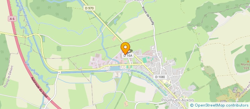 localisation de l'entreprise SA TRUCHOT ALIMENTATION à POUILLY-EN-AUXOIS