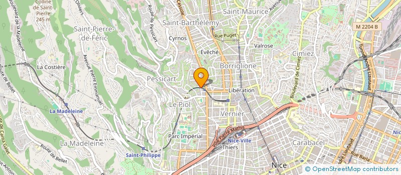localisation de l'entreprise SA TVOR à NICE