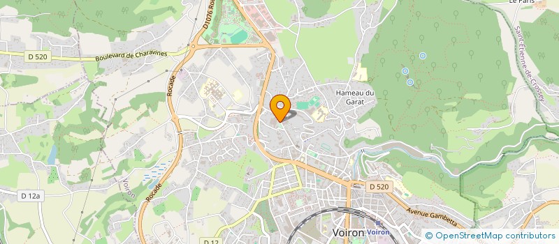 localisation de l'entreprise SA UNV à VOIRON