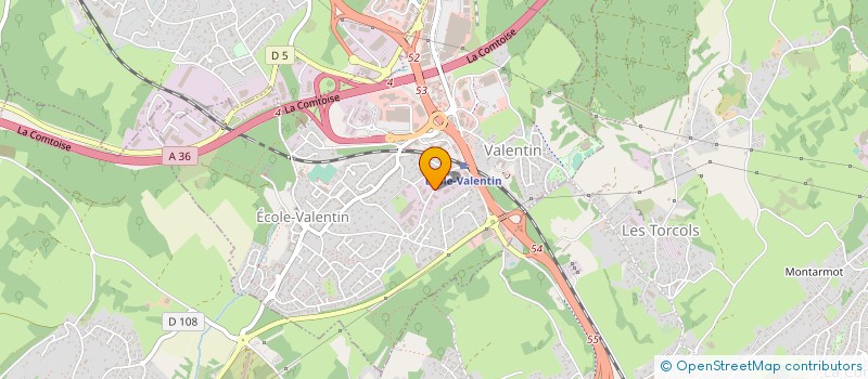 localisation de l'entreprise SA USICARB à ECOLE-VALENTIN