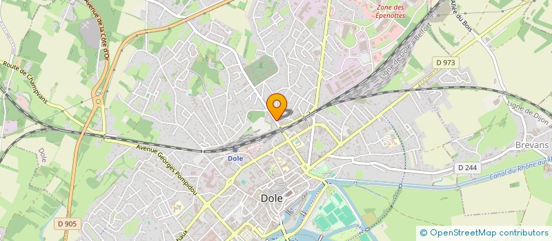localisation de l'entreprise SA VALCHER à DOLE
