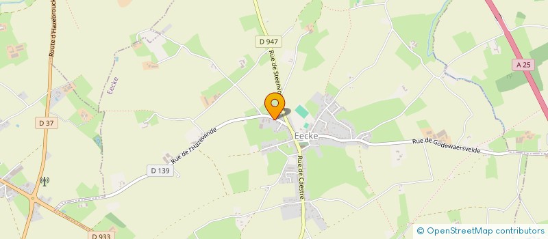 localisation de l'entreprise SA VANDENCASTEELE  SAINT-SYLVESTRE-CAPPEL