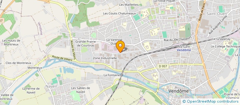 localisation de l'entreprise SA VENDOMOISE DE LOGISTIQUE  VENDOME