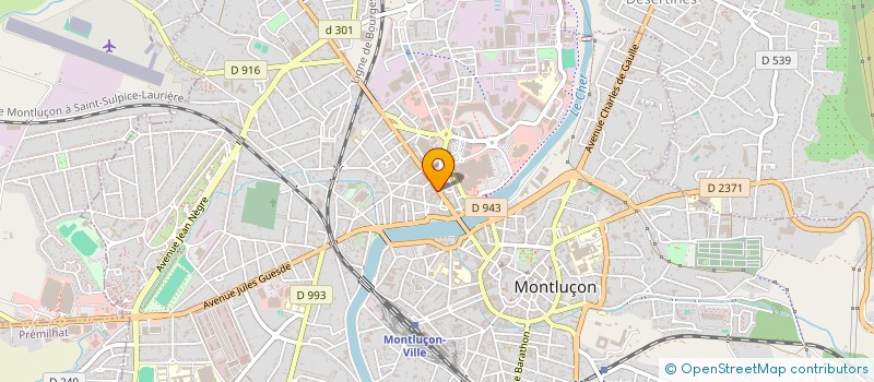 localisation de l'entreprise SA VENTE DE MEUBLES DUCREUZET à MONTLUCON