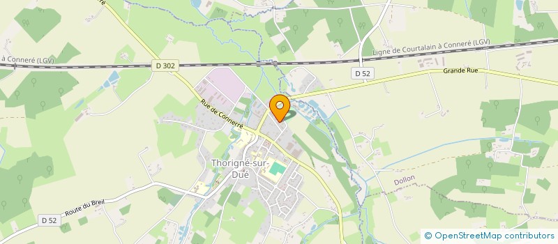 localisation de l'entreprise SA VERRON  THORIGNE-SUR-DUE