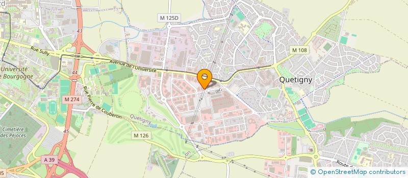 localisation de l'entreprise SA VETEMENTS HENRI ANDRE à QUETIGNY