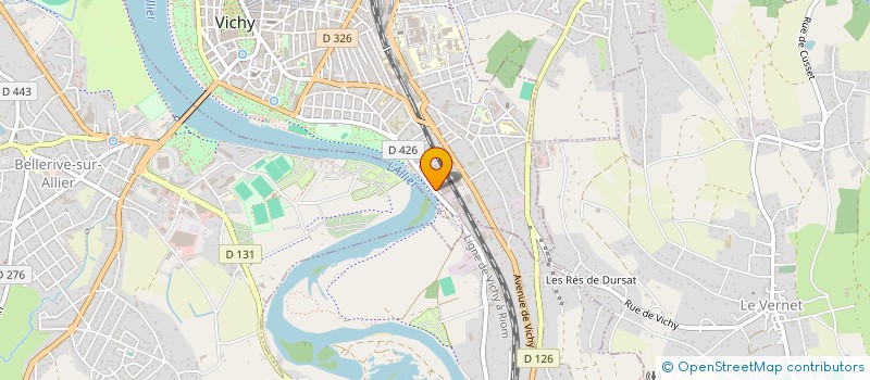 localisation de l'entreprise SA VICHY PACK à VICHY