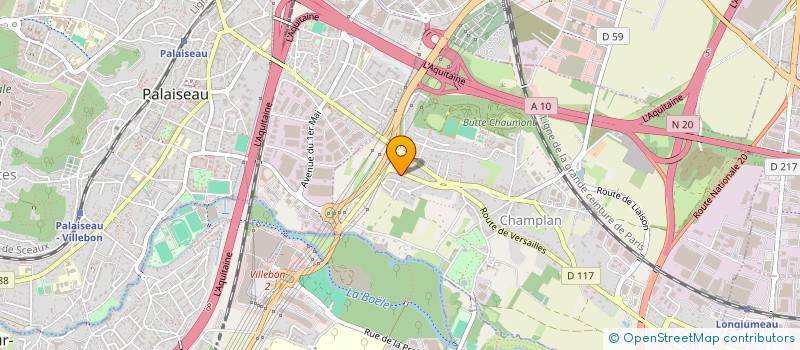 localisation de l'entreprise SA VICTOR HUGO  CHAMPLAN