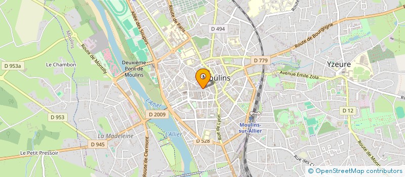 localisation de l'entreprise SA VICTORIAL à MOULINS