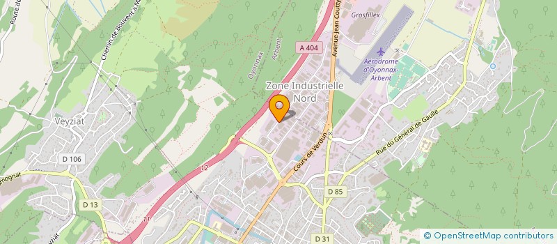 localisation de l'entreprise SA VINMER à OYONNAX
