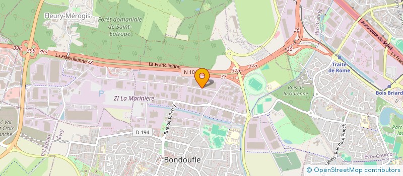 localisation de l'entreprise SA VITAL  BONDOUFLE