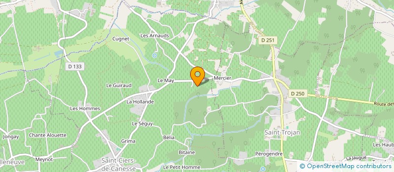 localisation de l'entreprise SA VITI FROL  SAINT-CIERS-DE-CANESSE