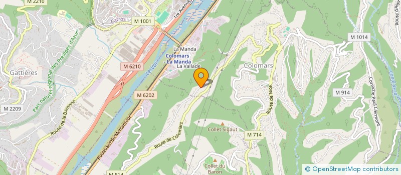 localisation de l'entreprise SA VOCE  COLOMARS