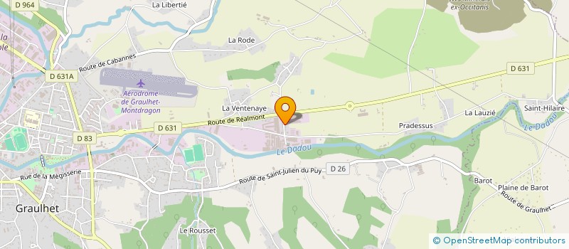 localisation de l'entreprise SA WEISHARDT HOLDING  GRAULHET