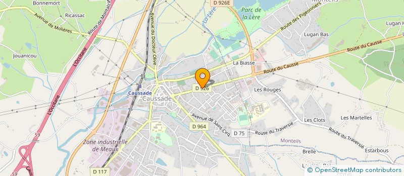 localisation de l'entreprise SA WILLY'S PARIS à CAUSSADE