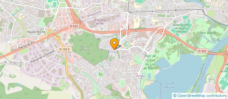 localisation de l'entreprise SA2B à ANGERS