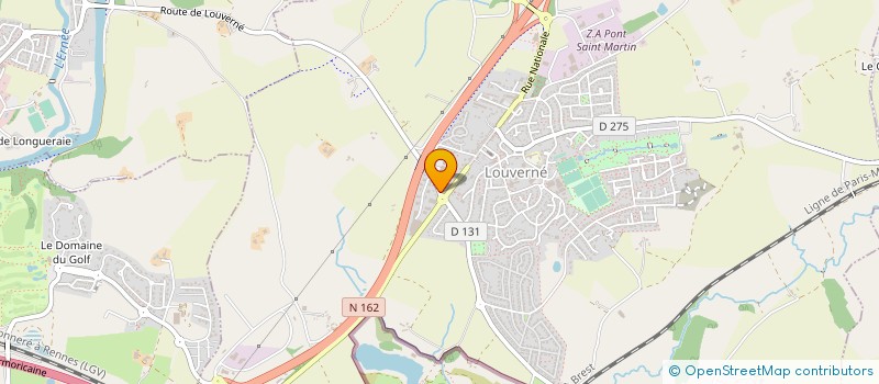 localisation de l'entreprise SA2B DISTRIBUTION à LOUVERNE