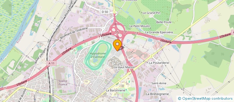 localisation de l'entreprise SA2F  ECOUFLANT